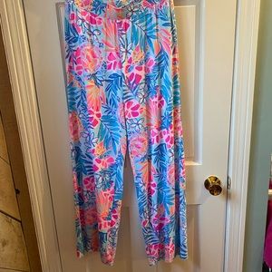 EUC Lilly Pulitzer 32” Lorena Breezy Palazzo Pant. Size S